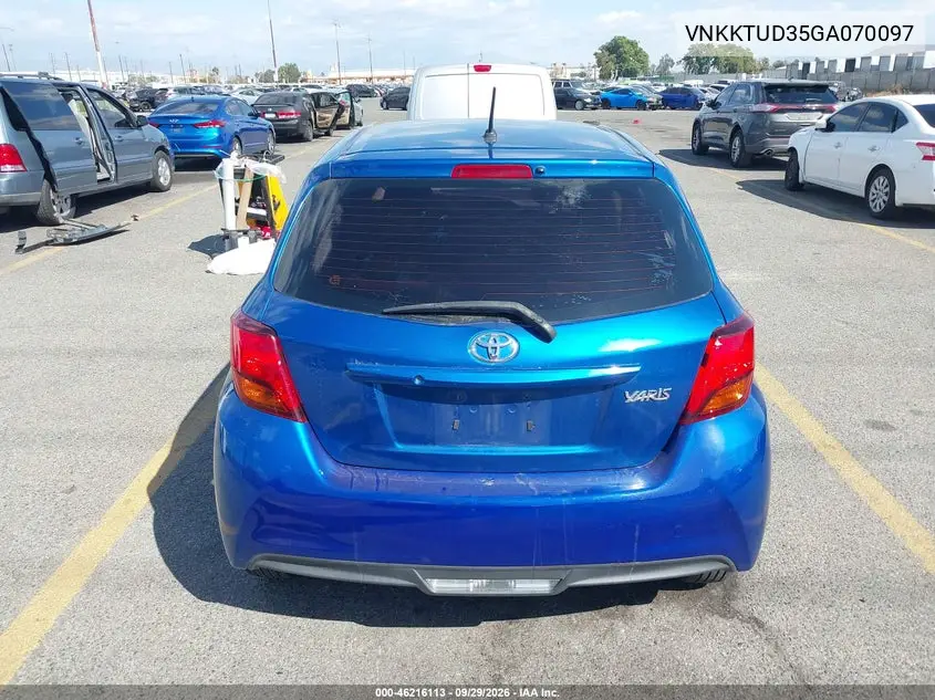 2016 TOYOTA YARIS VIN VNKKTUD35GA070097 — фото 16
