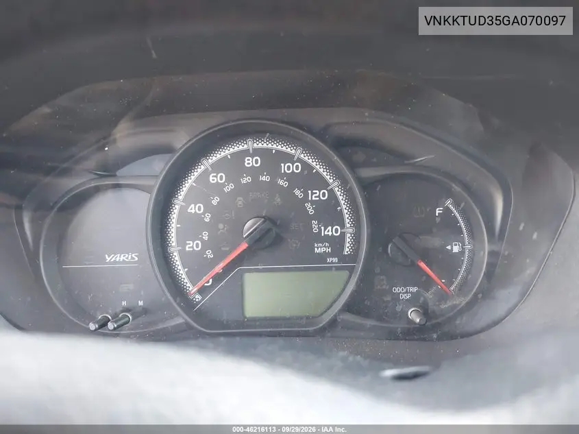 2016 TOYOTA YARIS VIN VNKKTUD35GA070097 — фото 7