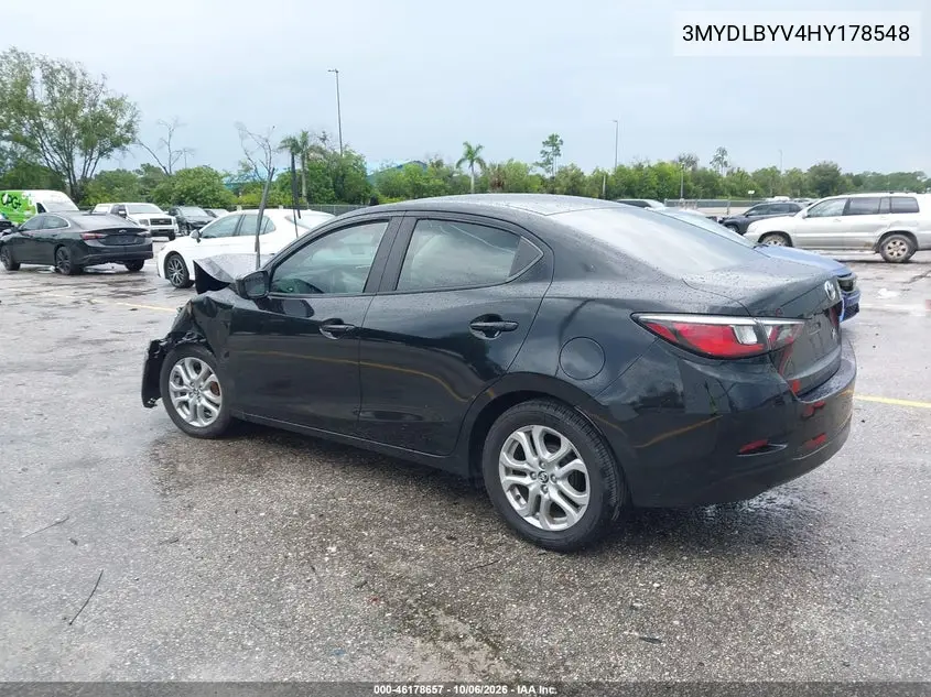 2017 TOYOTA YARIS VIN 3MYDLBYV4HY178548 — фото 3