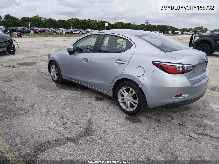 2017 TOYOTA YARIS VIN 3MYDLBYV3HY155732 — фото 3