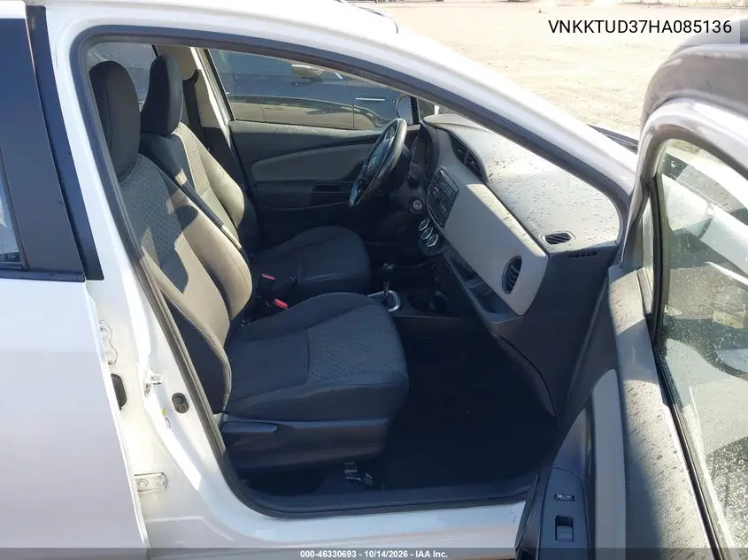 2017 TOYOTA YARIS VIN VNKKTUD37HA085136 — фото 5