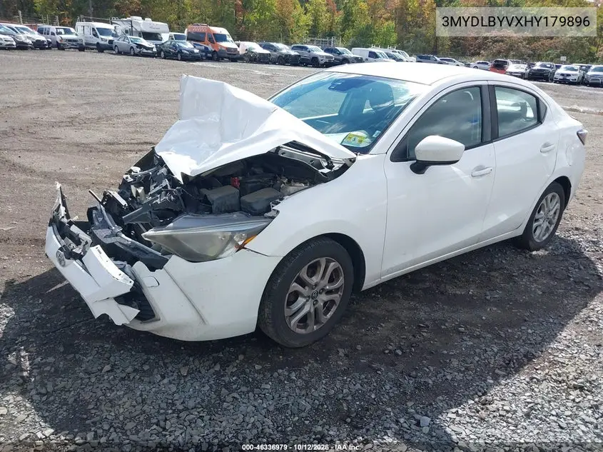 2017 TOYOTA YARIS VIN 3MYDLBYVXHY179896 — фото 2