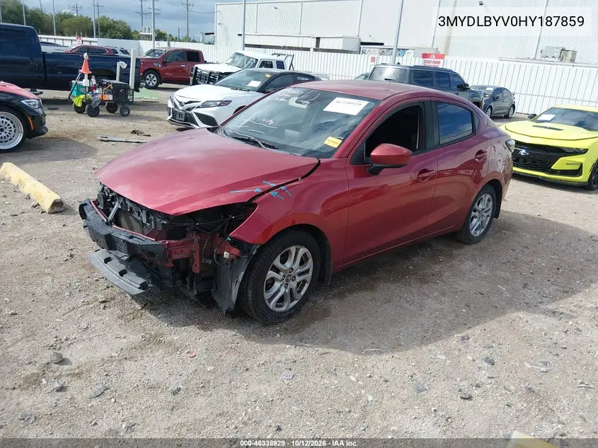 2017 TOYOTA YARIS VIN 3MYDLBYV0HY187859 — фото 2