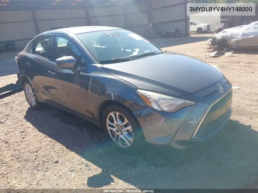 TOYOTA YARIS 2017, VIN 3MYDLBYV4HY148000