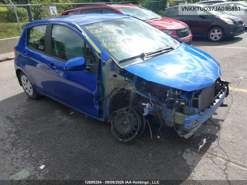 TOYOTA YARIS 2018, VIN VNKKTUD37JA095851