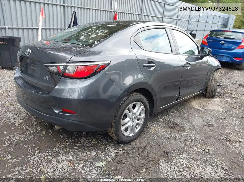 2018 TOYOTA YARIS VIN 3MYDLBYV9JY324528 — фото 4