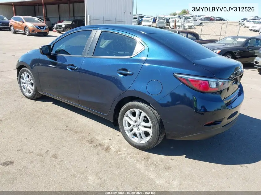 2018 TOYOTA YARIS VIN 3MYDLBYV0JY312526 — фото 3