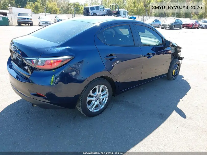 2018 TOYOTA YARIS VIN 3MYDLBYV0JY312526 — фото 4
