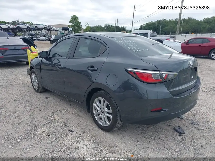 2018 TOYOTA YARIS VIN 3MYDLBYV8JY326898 — фото 3