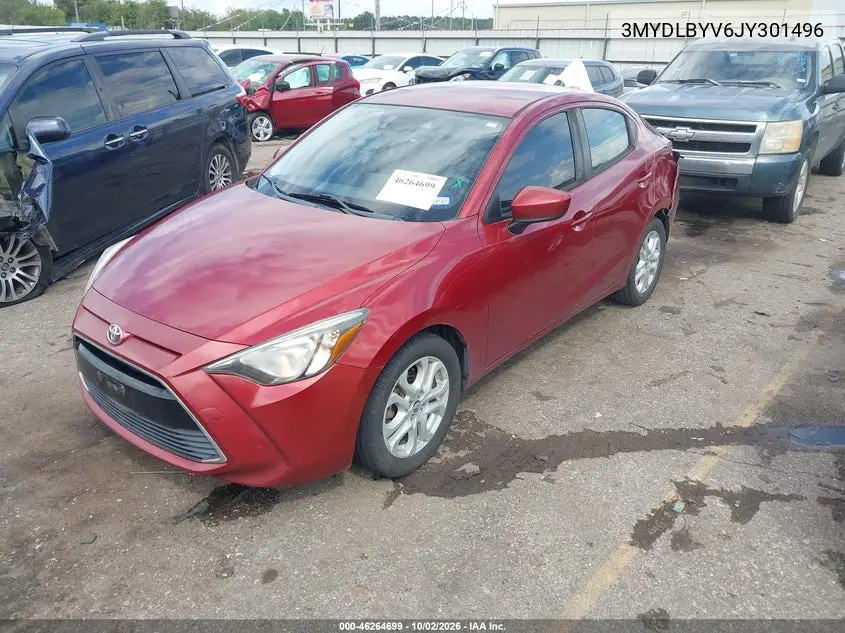 2018 TOYOTA YARIS VIN 3MYDLBYV6JY301496 — фото 2