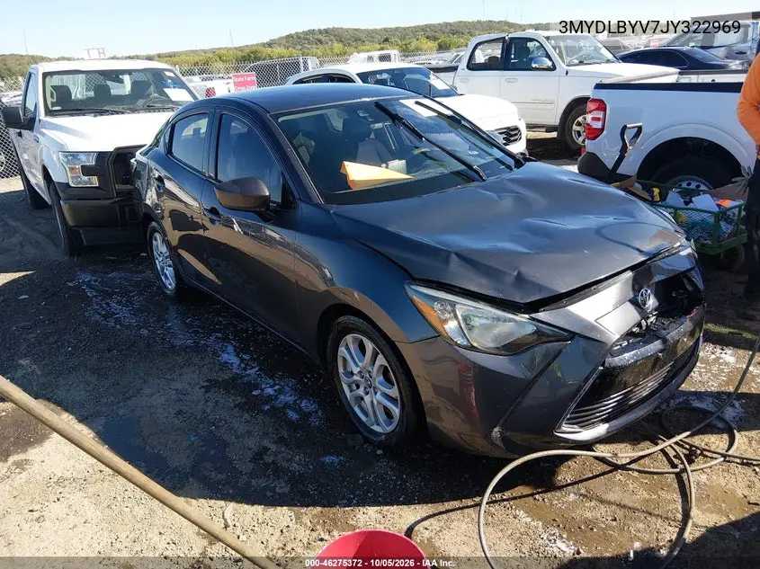TOYOTA YARIS 2018, VIN 3MYDLBYV7JY322969