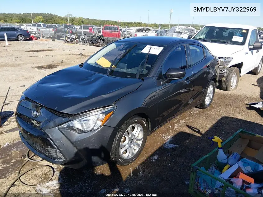 2018 TOYOTA YARIS VIN 3MYDLBYV7JY322969 — фото 2