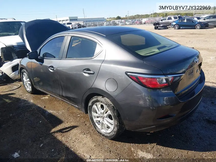 2018 TOYOTA YARIS VIN 3MYDLBYV7JY322969 — фото 3