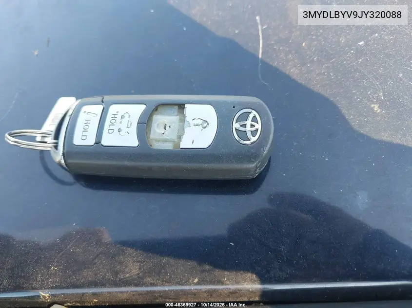 2018 TOYOTA YARIS VIN 3MYDLBYV9JY320088 — фото 11