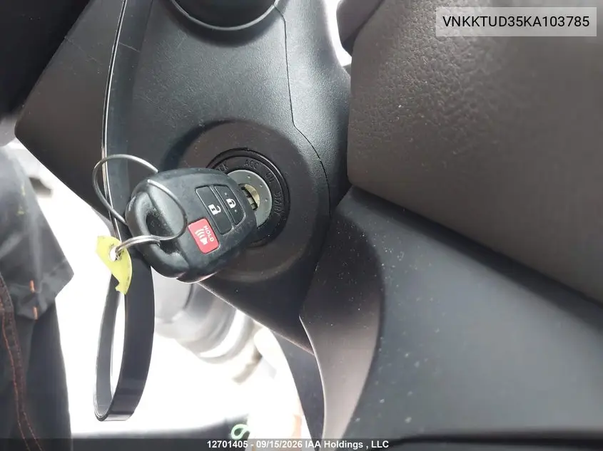 2019 TOYOTA YARIS VIN VNKKTUD35KA103785 — фото 11