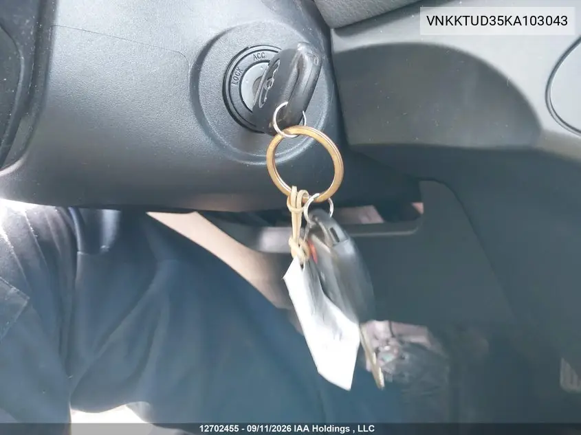 2019 TOYOTA YARIS VIN VNKKTUD35KA103043 — фото 10