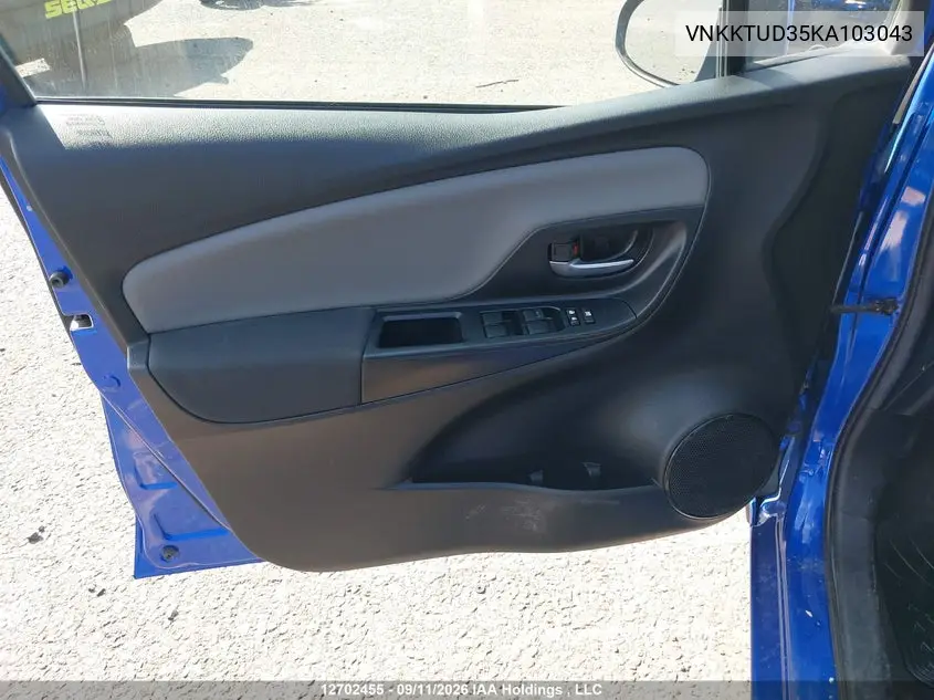 2019 TOYOTA YARIS VIN VNKKTUD35KA103043 — фото 17