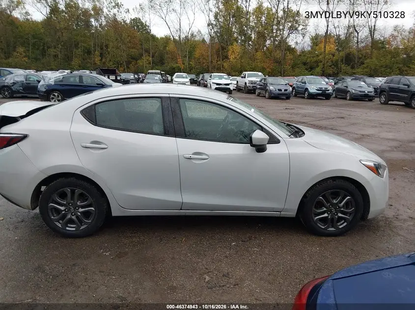 2019 TOYOTA YARIS VIN 3MYDLBYV9KY510328 — фото 13