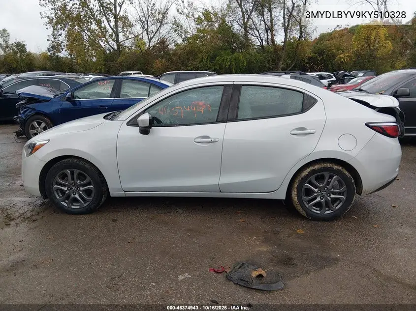 2019 TOYOTA YARIS VIN 3MYDLBYV9KY510328 — фото 14