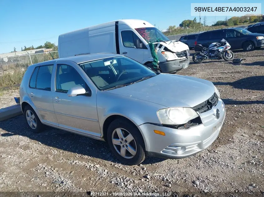 VOLKSWAGEN N/A 2010, VIN 9BWEL4BE7A4003247