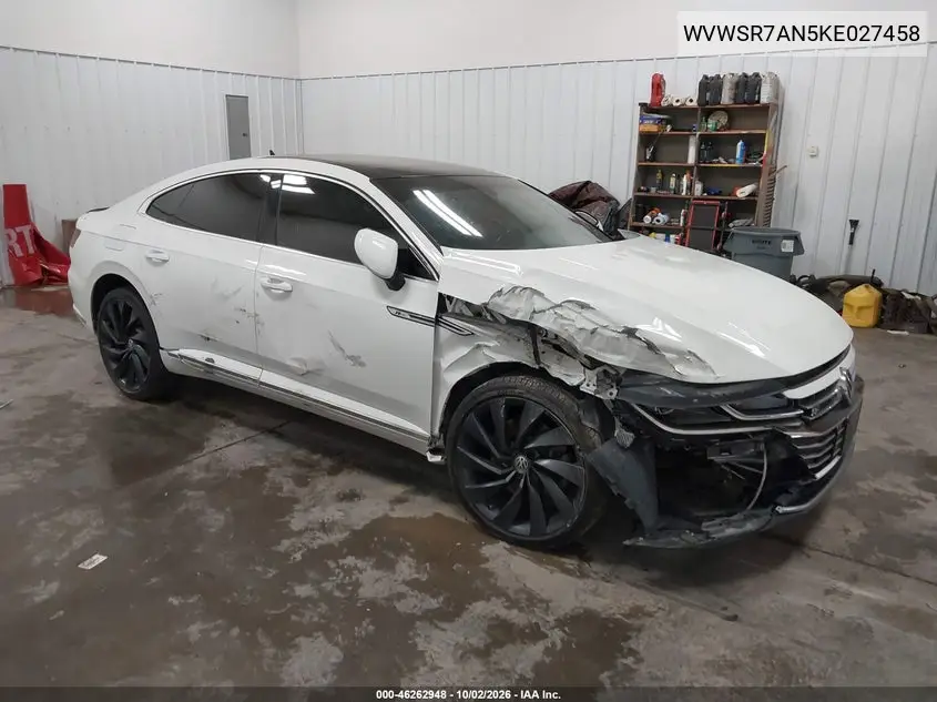 VOLKSWAGEN ARTEON 2019, VIN WVWSR7AN5KE027458