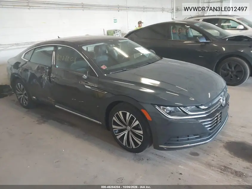 VOLKSWAGEN ARTEON 2020, VIN WVWDR7AN3LE012497