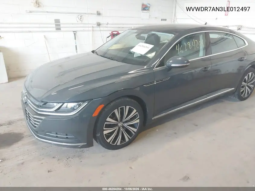 2020 VOLKSWAGEN ARTEON VIN WVWDR7AN3LE012497 — фото 2