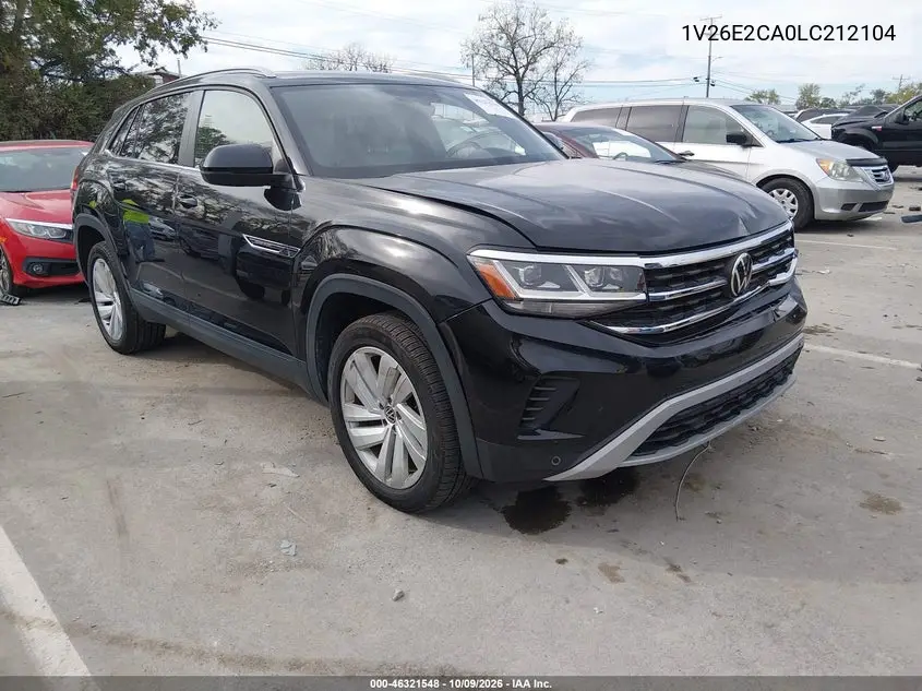 VOLKSWAGEN ATLAS CROSS SPORT 2020, VIN 1V26E2CA0LC212104