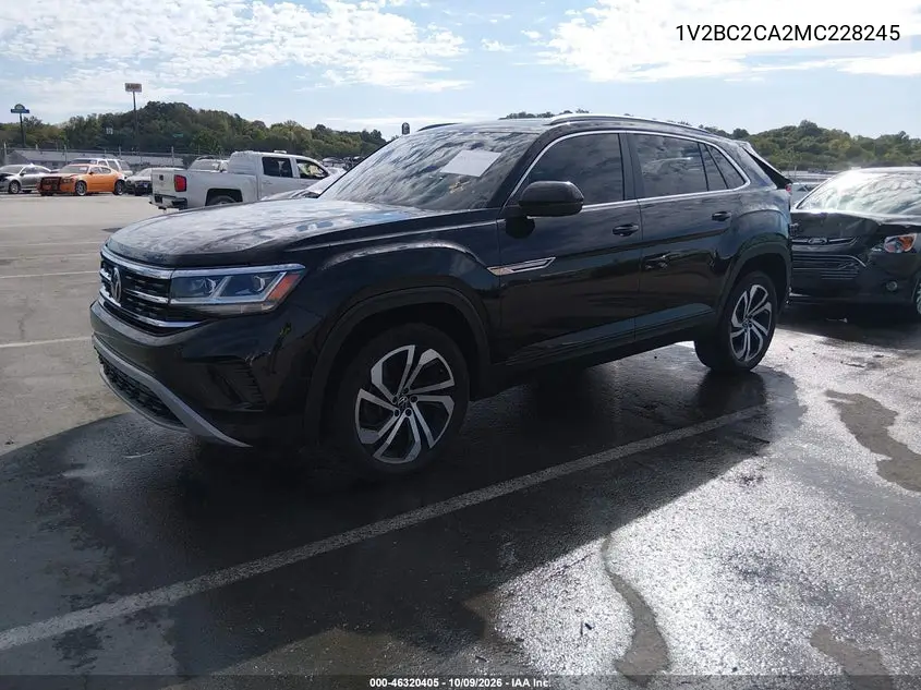 2021 VOLKSWAGEN ATLAS CROSS SPORT VIN 1V2BC2CA2MC228245 — фото 2