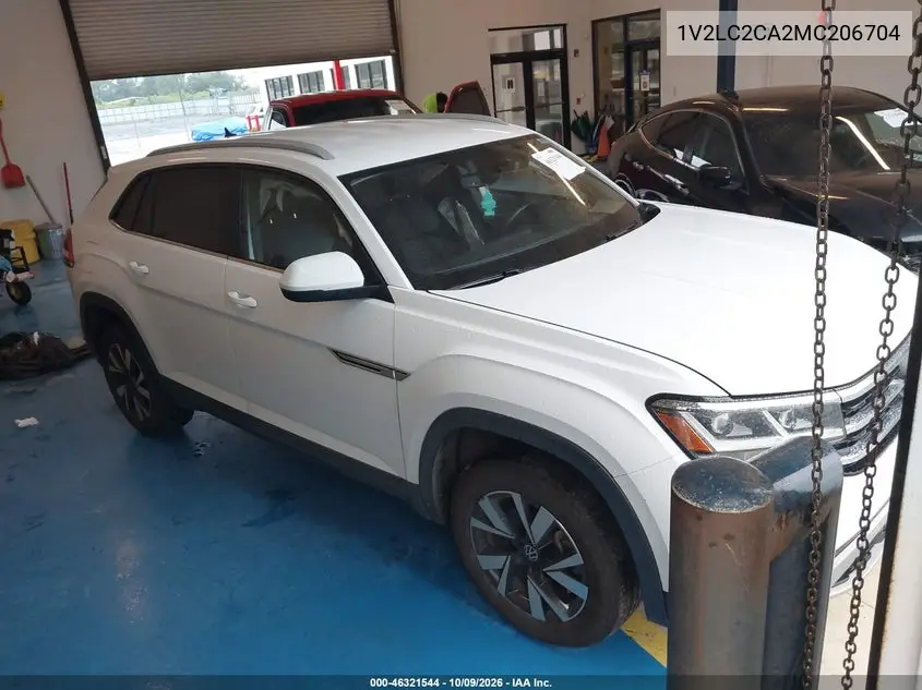 VOLKSWAGEN ATLAS CROSS SPORT 2021, VIN 1V2LC2CA2MC206704