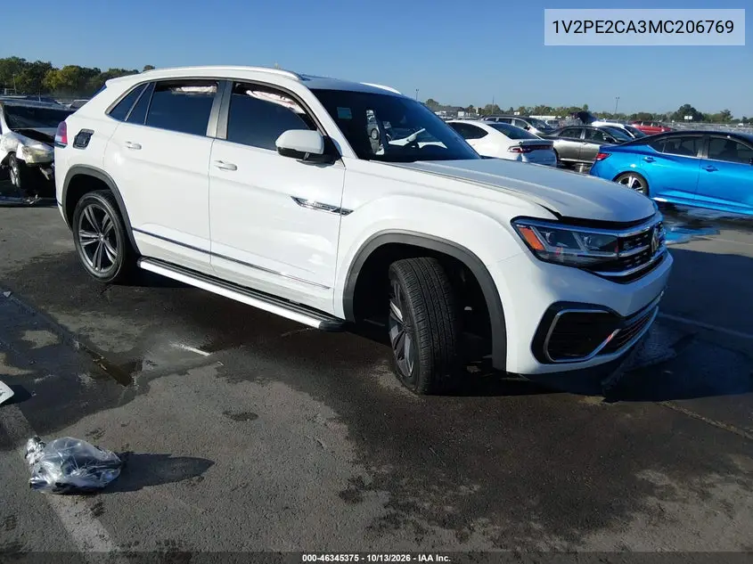 VOLKSWAGEN ATLAS CROSS SPORT 2021, VIN 1V2PE2CA3MC206769