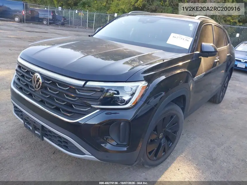 2024 VOLKSWAGEN ATLAS CROSS SPORT VIN 1V2KE2CA2RC200916 — фото 2