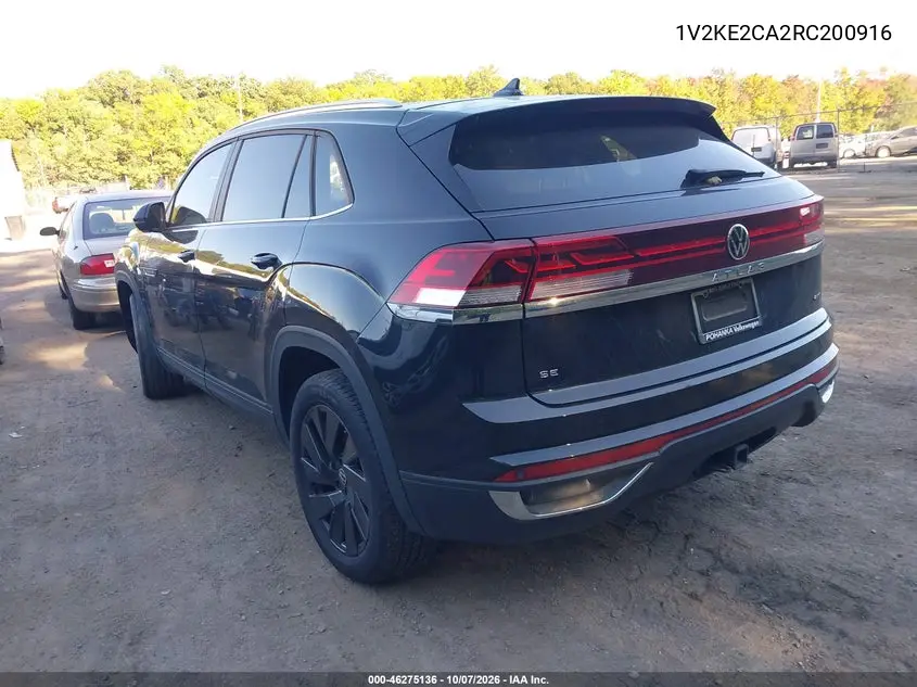 2024 VOLKSWAGEN ATLAS CROSS SPORT VIN 1V2KE2CA2RC200916 — фото 3