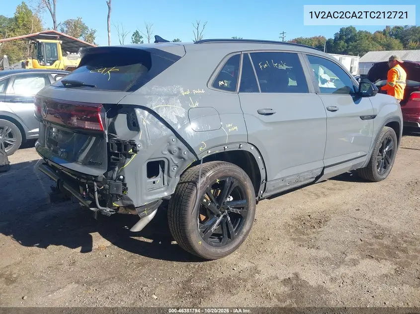 2026 VOLKSWAGEN ATLAS CROSS SPORT VIN 1V2AC2CA2TC212721 — фото 4