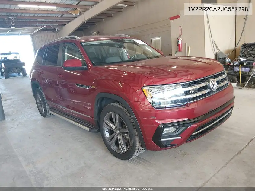 VOLKSWAGEN ATLAS 2018, VIN 1V2PR2CA2JC557298