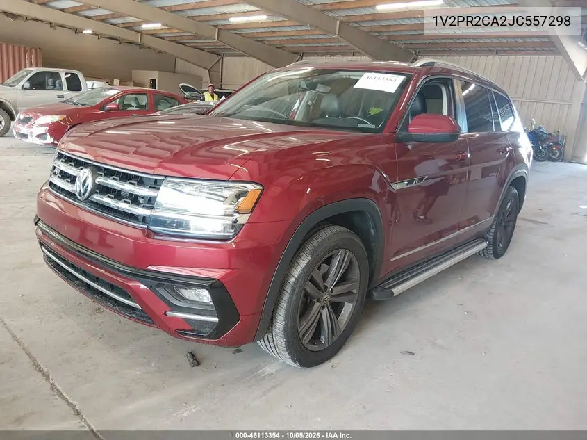 2018 VOLKSWAGEN ATLAS VIN 1V2PR2CA2JC557298 — фото 2