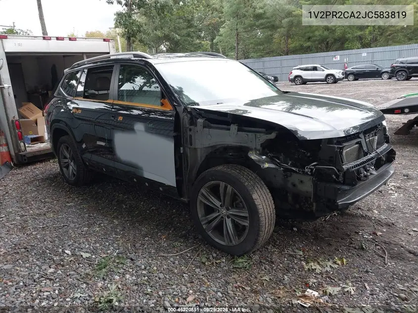 VOLKSWAGEN ATLAS 2018, VIN 1V2PR2CA2JC583819