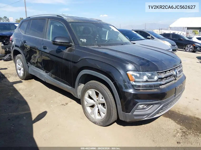 VOLKSWAGEN ATLAS 2018, VIN 1V2KR2CA6JC562627