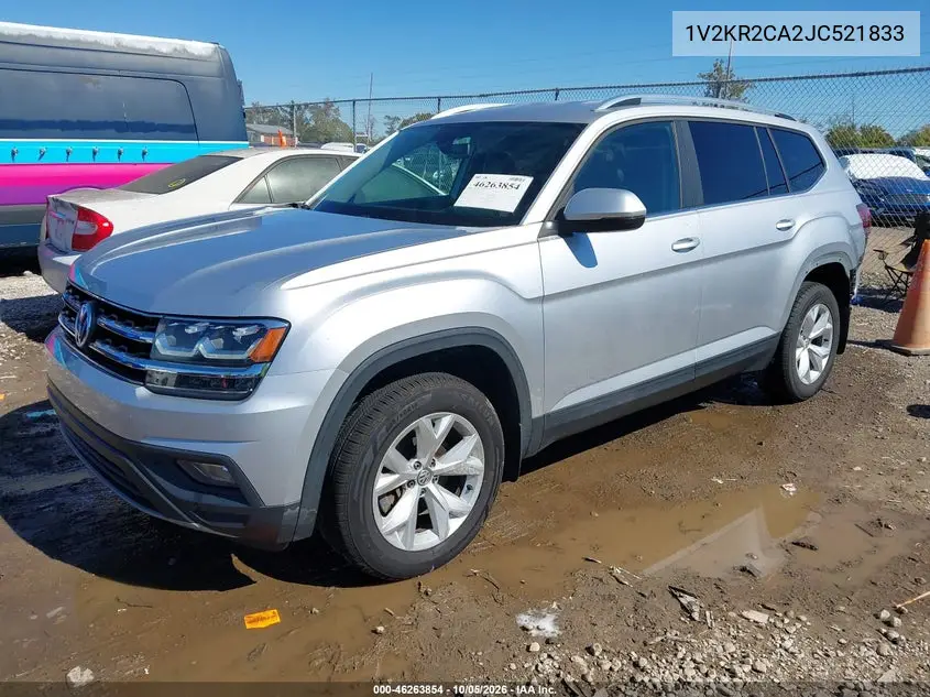 2018 VOLKSWAGEN ATLAS VIN 1V2KR2CA2JC521833 — фото 2