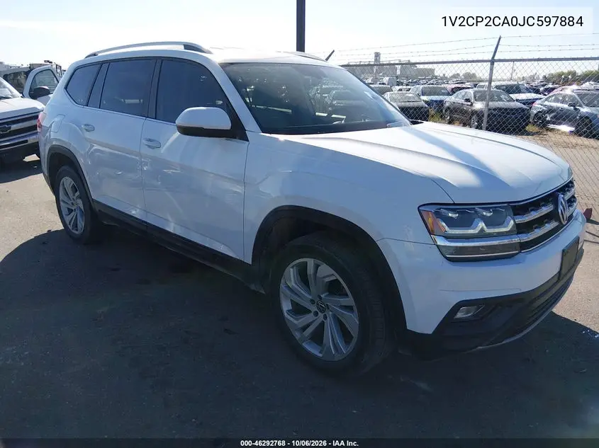 VOLKSWAGEN ATLAS 2018, VIN 1V2CP2CA0JC597884