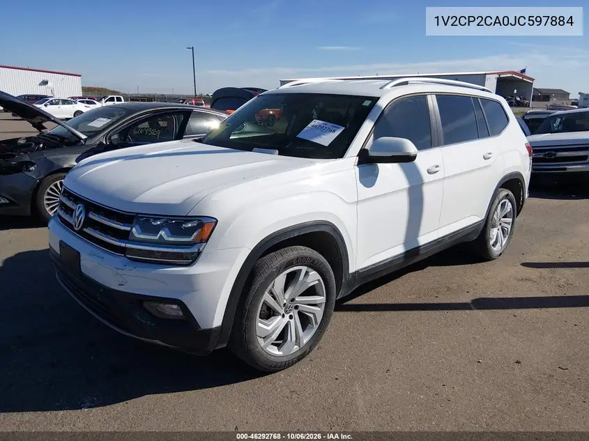 2018 VOLKSWAGEN ATLAS VIN 1V2CP2CA0JC597884 — фото 2