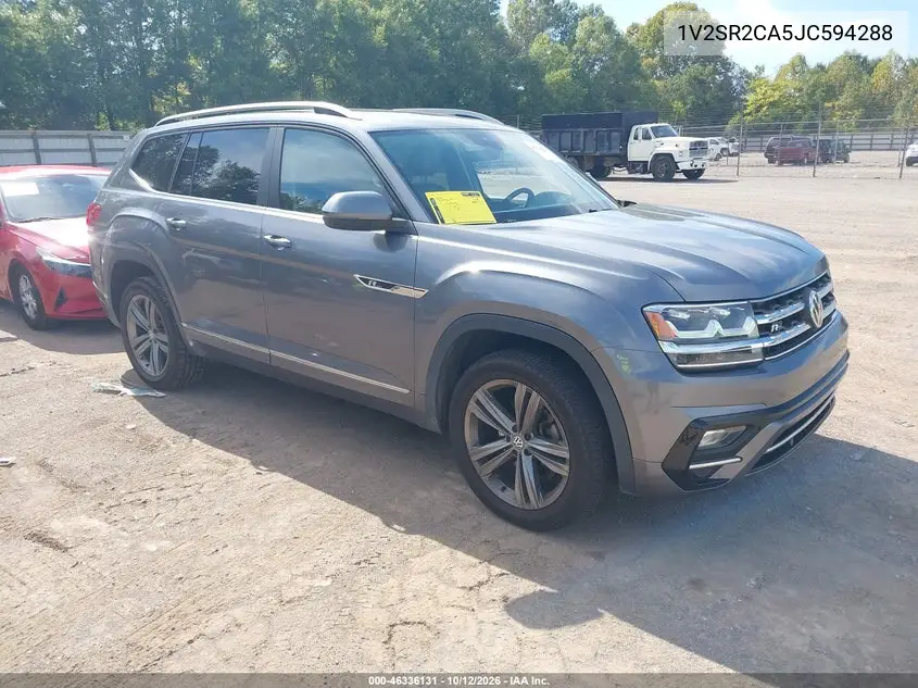VOLKSWAGEN ATLAS 2018, VIN 1V2SR2CA5JC594288