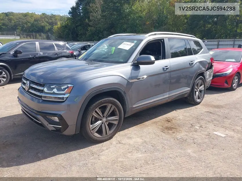 2018 VOLKSWAGEN ATLAS VIN 1V2SR2CA5JC594288 — фото 2