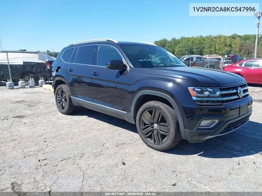 VOLKSWAGEN ATLAS 2019, VIN 1V2NR2CA8KC547996