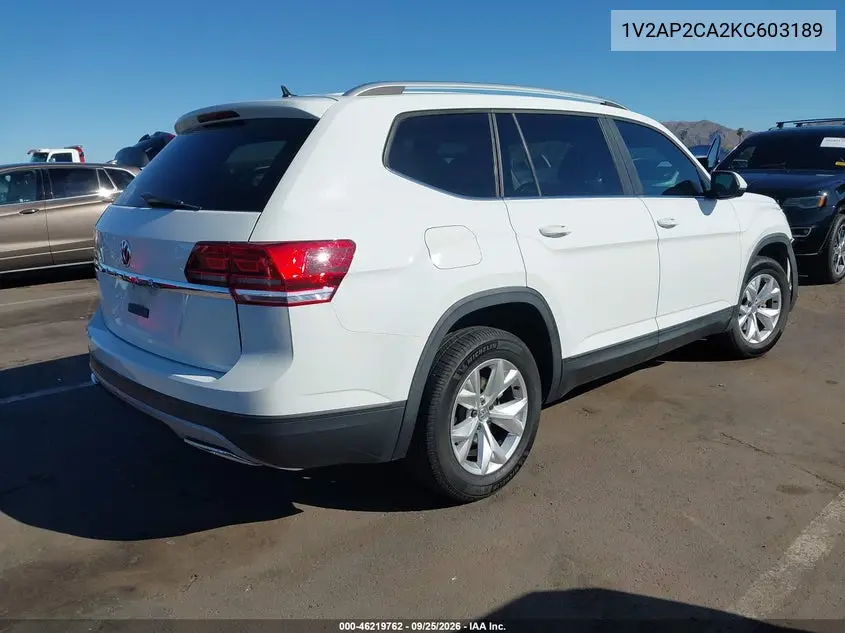 2019 VOLKSWAGEN ATLAS VIN 1V2AP2CA2KC603189 — фото 4