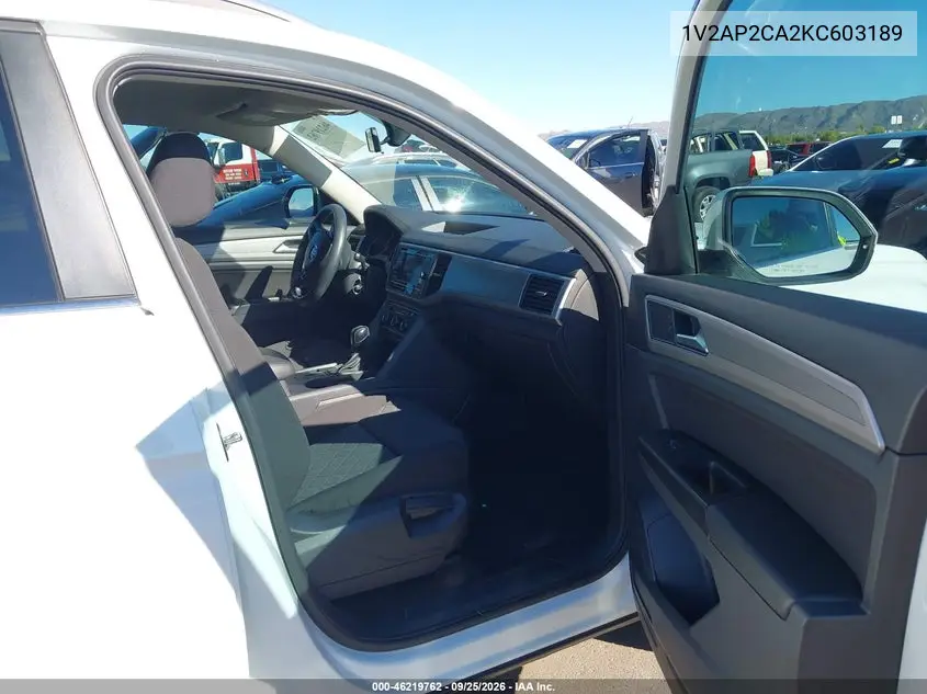 2019 VOLKSWAGEN ATLAS VIN 1V2AP2CA2KC603189 — фото 5