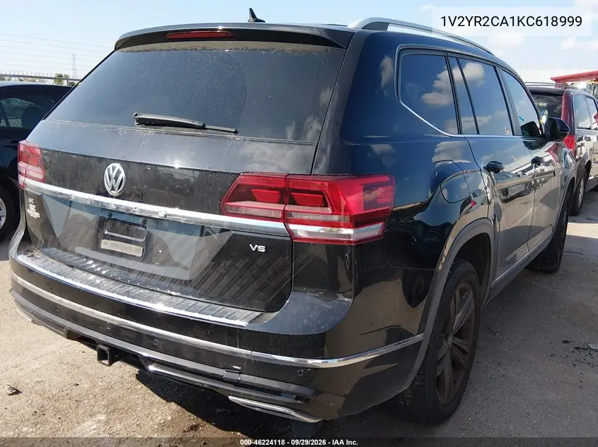 2019 VOLKSWAGEN ATLAS VIN 1V2YR2CA1KC618999 — фото 4