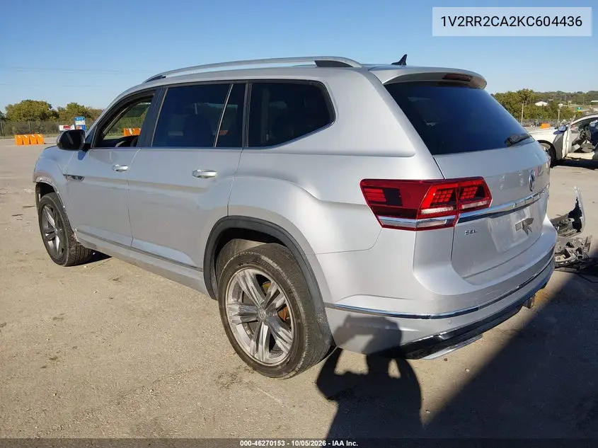 2019 VOLKSWAGEN ATLAS VIN 1V2RR2CA2KC604436 — фото 3