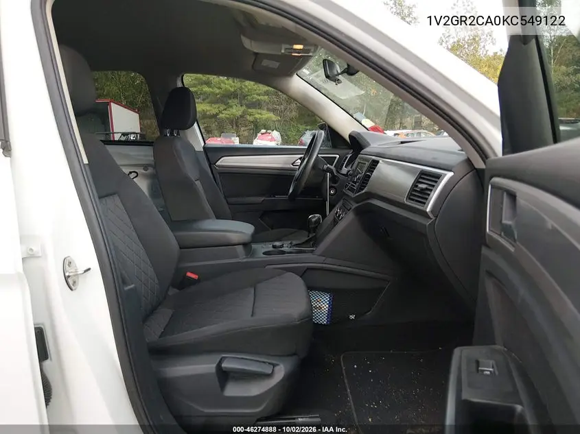 2019 VOLKSWAGEN ATLAS VIN 1V2GR2CA0KC549122 — фото 5