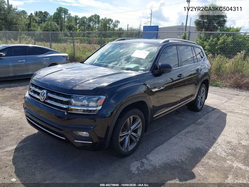 2019 VOLKSWAGEN ATLAS VIN 1V2YR2CA3KC504311 — фото 2